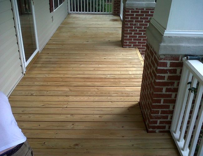 A freshly cleaned deck will make your home shine.