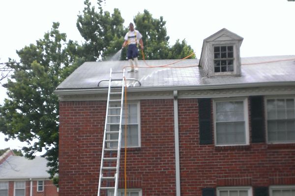 Safety first. Cleaning roofs is what we do.