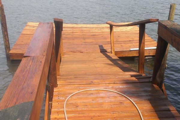 Dock staining protects your surface from water damage.