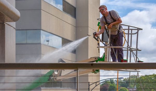 Safety first. Expert commercial pressure washing with Precision.